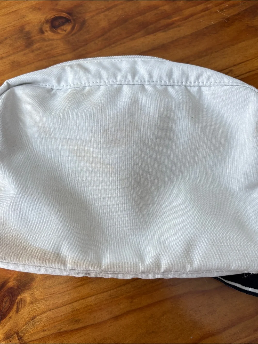 Vintage Lauren Ralph Lauren Blue and White Nylon Crossbody Bag / Belt bag
